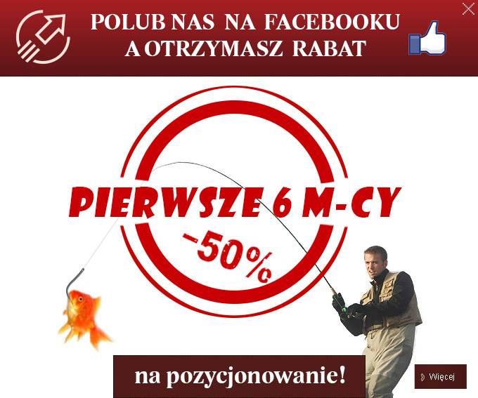 Sitepromotor promocja na strony internetowe Promocja na pozycjonowanie - 50 %